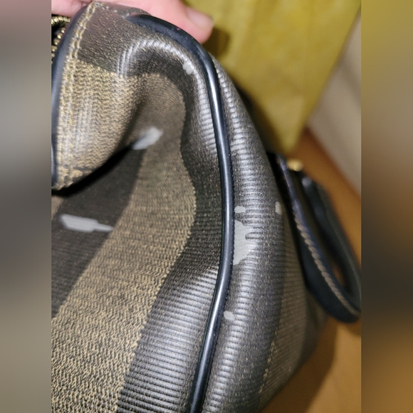 🖤💛FENDI Mini Vintage Penguin Striped Satchel - Picture 10 of 14